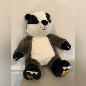 Build A Bear BAB Rare Harry Potter Hufflepuff 17” Badger Plush 2021 + Gift Bag